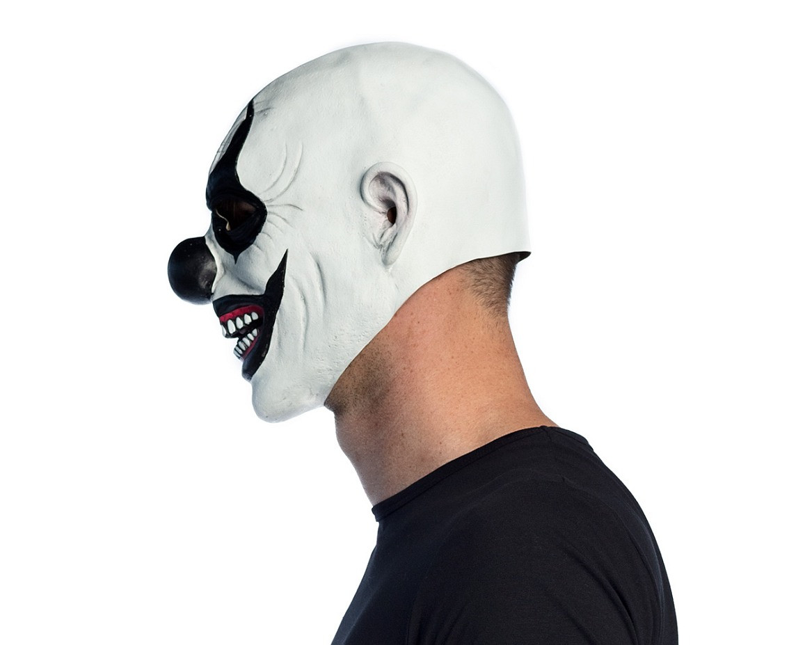 Latex mask devil clown