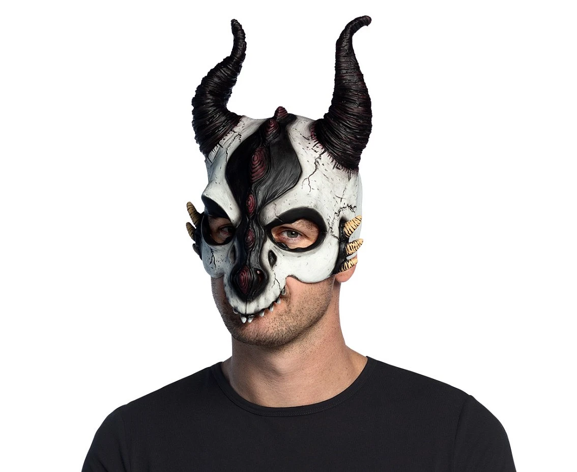 Latex half mask Dragon