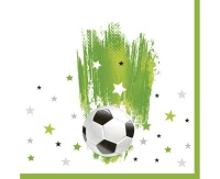 POLMAK Paper napkins Football with a star, 33 x 33 cm,  20 pcs