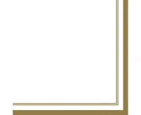 POLMAK Paper napkins Gold Double Line Frame, 20 pcs.