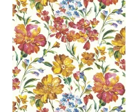 POLMAK Paper napkins Orange and Yellow Flowers Wallpaper, 20 pcs.