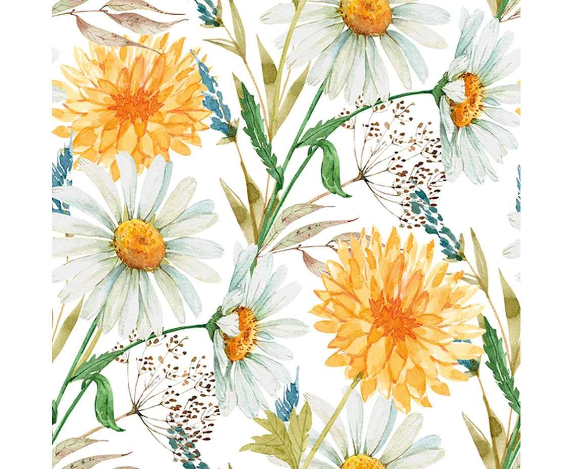 POLMAK Paper napkins Marigolds and Wildflowers, 20 pcs.