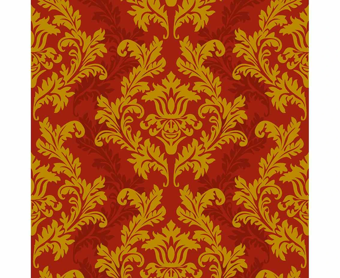 POLMAK Paper napkins Red&Gold Wallpaper, 20 pcs.