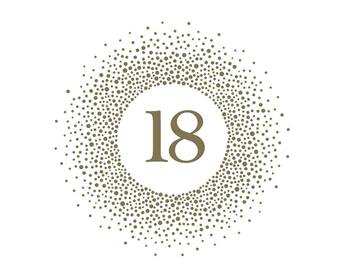 POLMAK Paper napkins 18 Golden Dots, 33 x 33 cm,  20 pcs