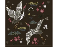 POLMAK Paper napkins Embridered Cranes, 20 pcs.