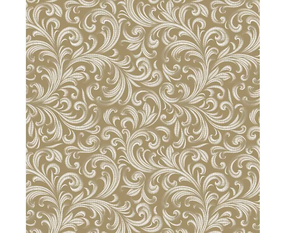 POLMAK Paper napkins Wallpaper Ornament Gold, 33 x 33 cm,  20 pcs.