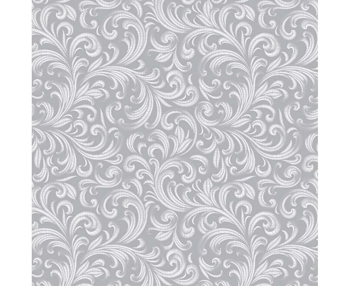 POLMAK Paper napkins Wallpaper Ornament Silver, 20 pcs.