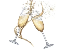 POLMAK Paper napkins Two glasses of Champagne, 20 pcs.