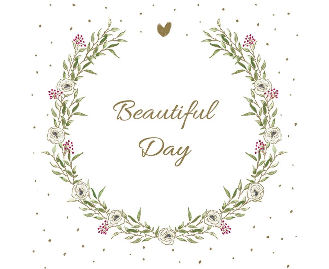 POLMAK Paper napkins Beautiful Day Flower Wreath, 20 pcs.