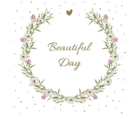 POLMAK Paper napkins Beautiful Day Flower Wreath, 20 pcs.