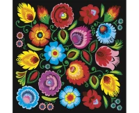 POLMAK Paper napkins Łowicz Folk Colourful,  20 pcs.