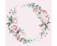 POLMAK Paper napkins Wedding Watercolor Wreath, 20 pcs.