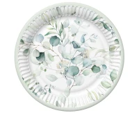 POLMAK Paper plates Eucalyptus Twigs, 18 cm,  8 pcs