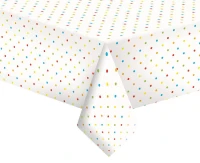 POLMAK Paper tablecloth Sweet Unicorn with Pastel Dots, 120 x 180 cm