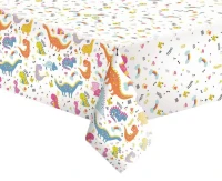 POLMAK Paper tablecloth Funny Dinosuars, 120 x 180 cm