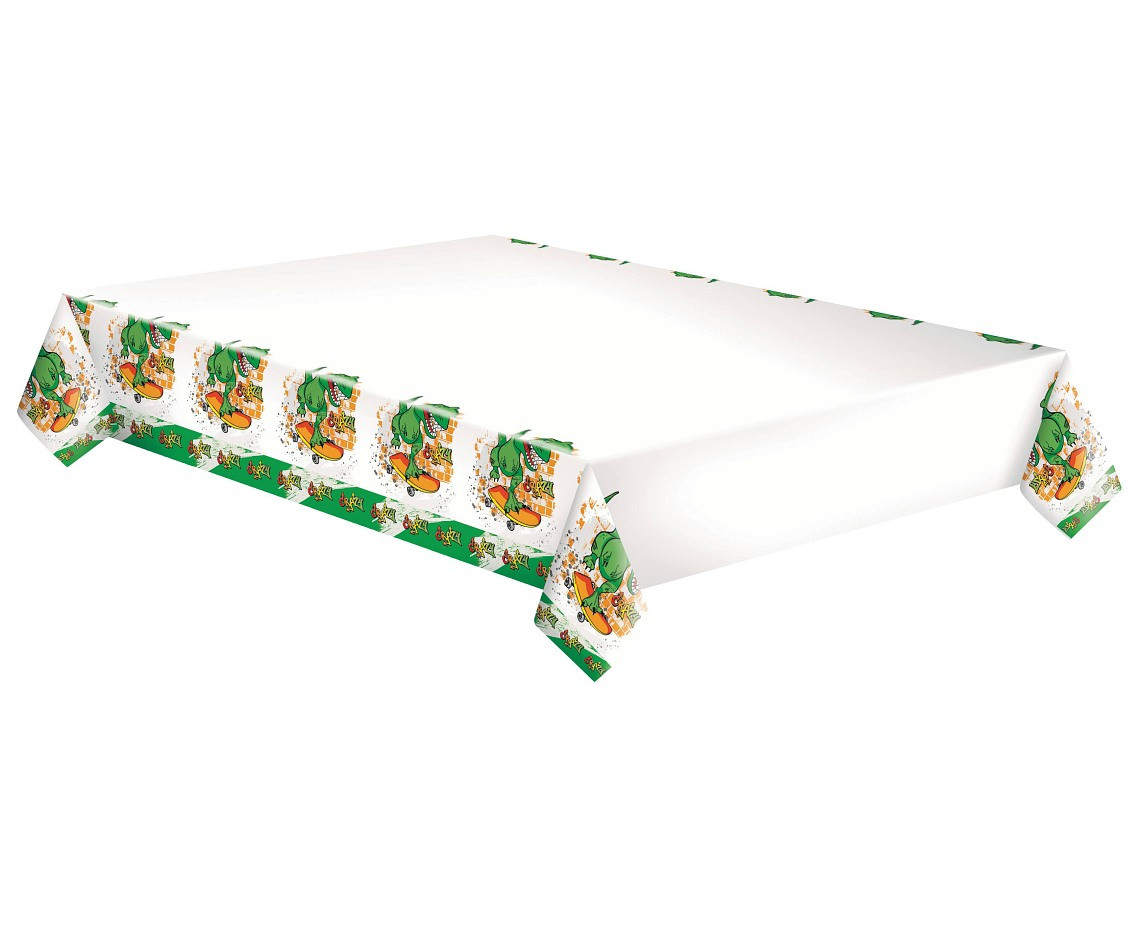 POLMAK Paper tablecloth Crazy Dino, 120 x 180 cm