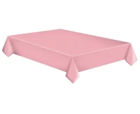 POLMAK Paper tablecloth White Dots on Pink, 120 x 180 cm