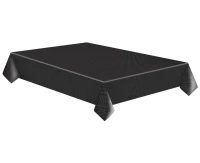 POLMAK Paper table cloth White Dots on Black, 120 x 180 cm, 1 pc