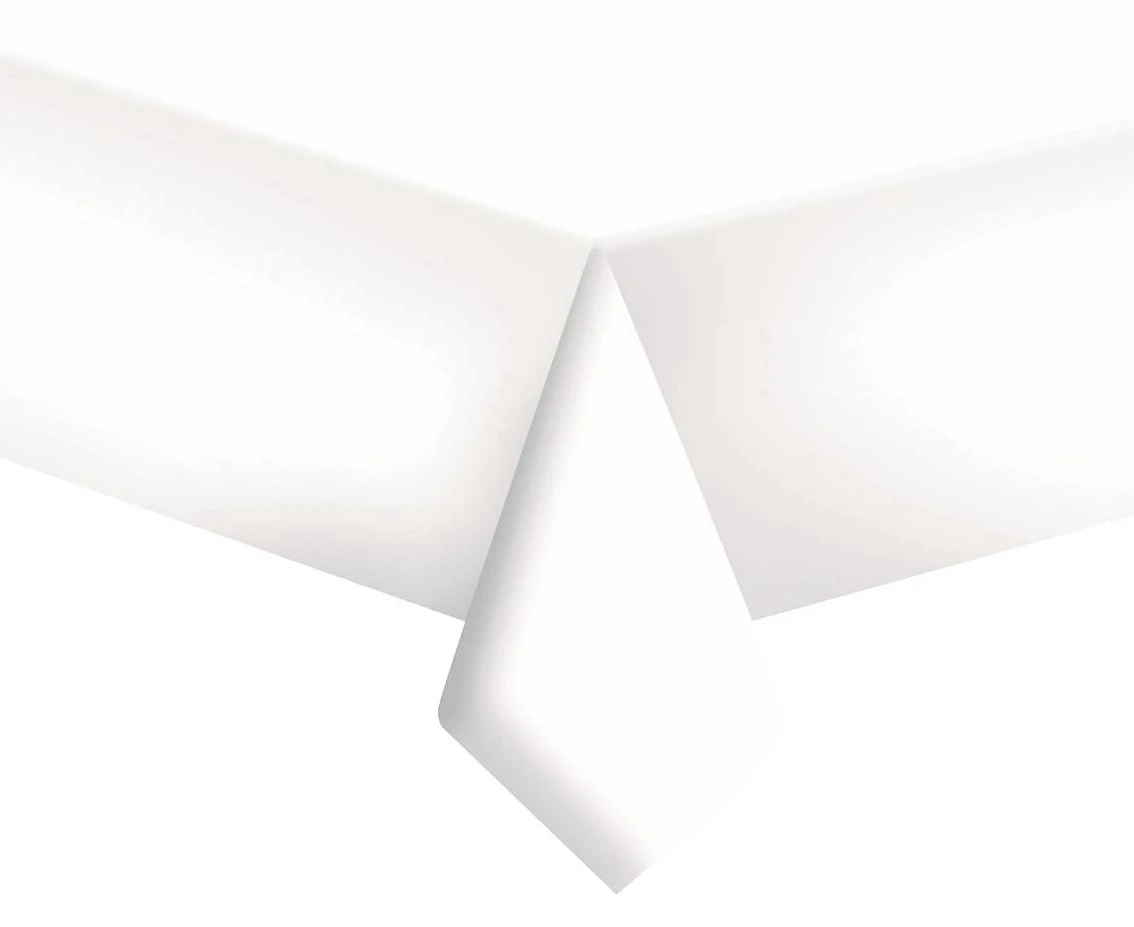 POLMAK Paper tablecloth White, 120 x 180 cm
