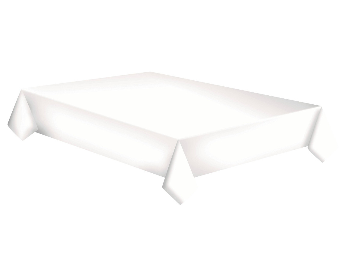 POLMAK Paper tablecloth White, 120 x 180 cm