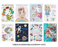 POLMAK Greeting card glitter 117x167 General Heartfelt Wishes set. 714 Children''s - Boy, Girl