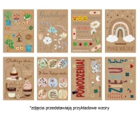 POLMAK Laurel 127x180 Graphic - Flowers, Mix, Kraft Paper