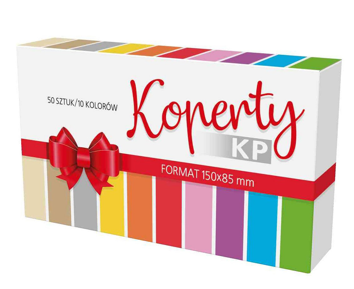 POLMAK Colored money envelopes 150x85, 50 pcs.