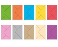 POLMAK Colored money envelopes 150x85, 50 pcs.