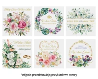POLMAK Wedding Card Lux Edition 150x150 Flowers - Watercolor, Graphics