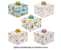 POLMAK Decorative paper P2 200x70cm roll 1 sheet General pattern 21 Children''s - Cars, Boy, Dinosaurs, Girl, Graphics, Unicorns, Fairies, Animals
