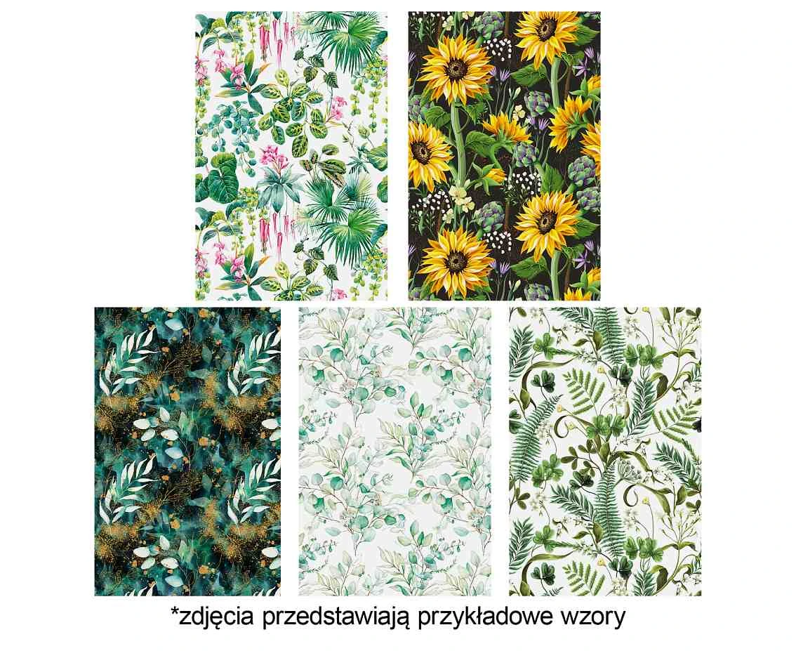 POLMAK Decorative paper P2 200x70cm roll 1 sheet General pattern 28 Graphics - Leaves, Mix, Monstera