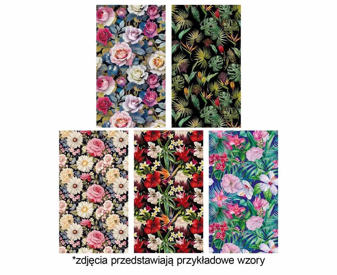 POLMAK Decorative paper P2 200x70cm roll 1 sheet General pattern 29 Flowers - Graphics, Leaves