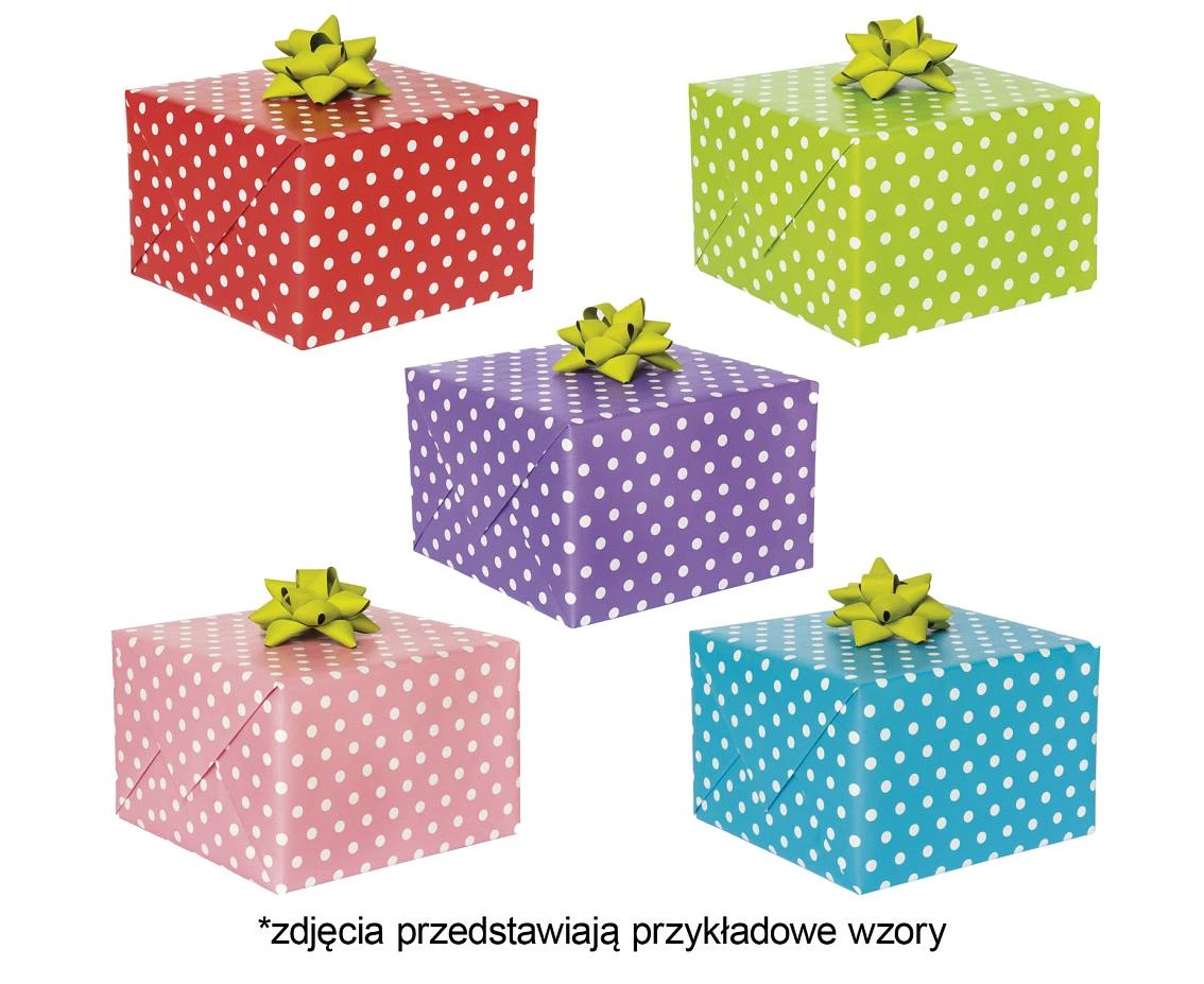 POLMAK Decorative paper P2 200x70cm roll 1 sheet  - Color, Dots, Unicolour
