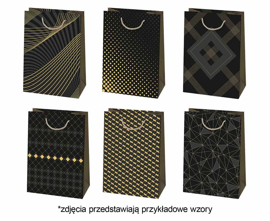 POLMAK Gold-plated decorative bag T5Z 230x320x110 General set 189 Graphics - Dark, Feminine, Men''s, Gold, 1 pc.