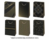 POLMAK Gold-plated decorative bag T5Z 230x320x110 General set 189 Graphics - Dark, Feminine, Men''s, Gold, 1 pc.