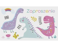 POLMAK Children''s invitation - Dinosaurs, 10 pcs.