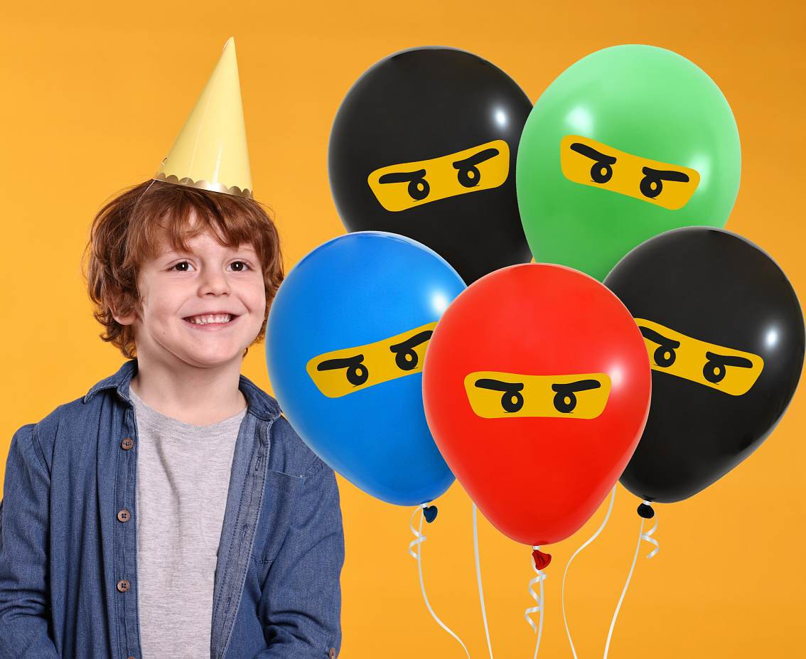 Balloon set Ninja, 12"/ 5 pcs