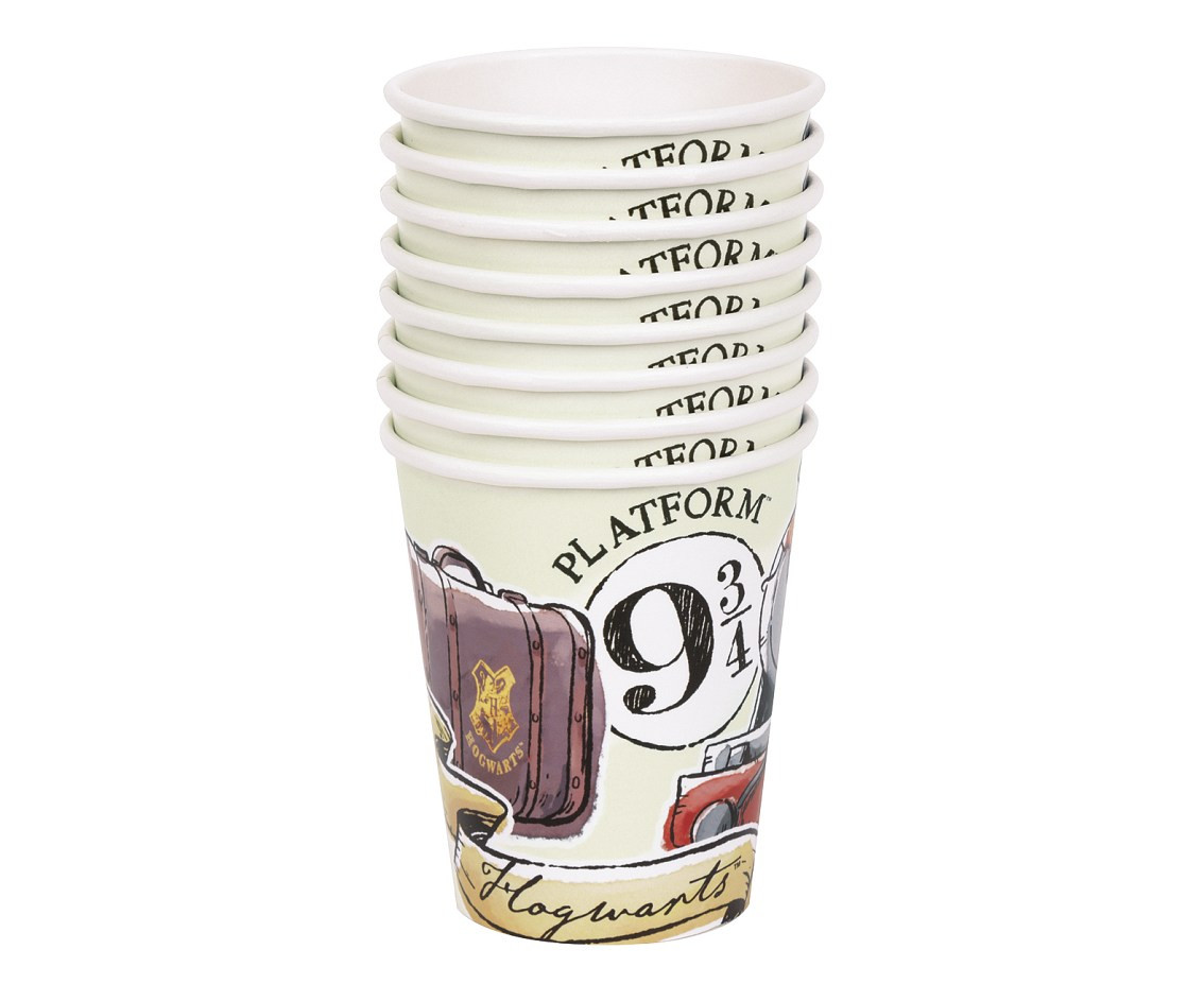 Paper cups Harry Potter,  250 ml. 8pcs