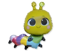 Colorful Caterpillar Foil Balloon, 79x53cm EOL