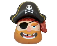 Foil balloon Pirate (head), FX, 86x66cm EOL