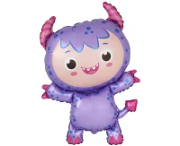 Foil balloon Little Monster (lilac), FX, 86x60cm EOL