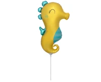 Foil balloon 14" FX - Seahorse,  unpacked (flat)