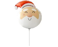 Foil balloon 14" FX - Santa Claus (head),  unpacked (flat)