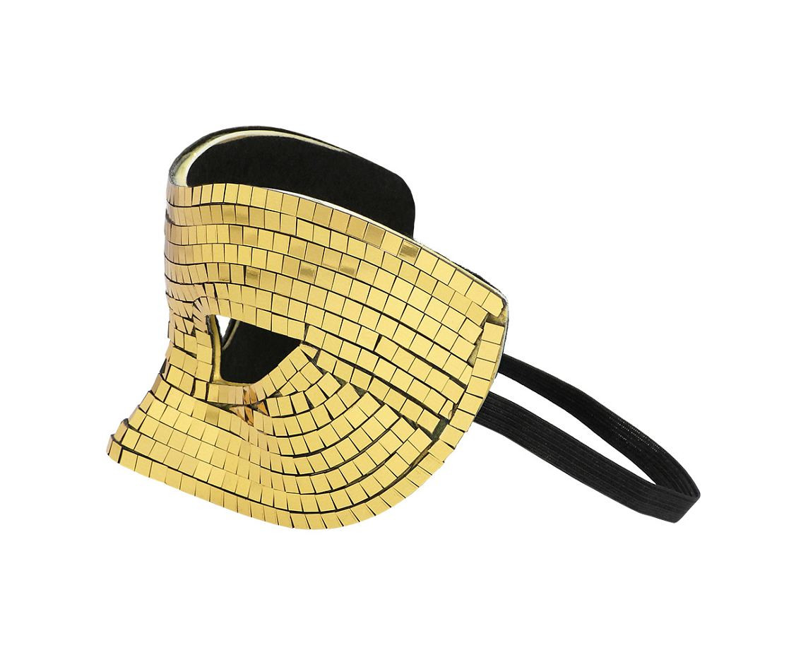 Eye mask Disco gold