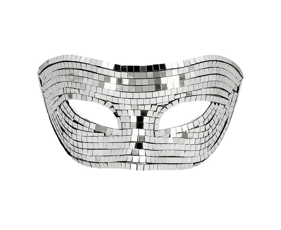 Eye mask Disco silver