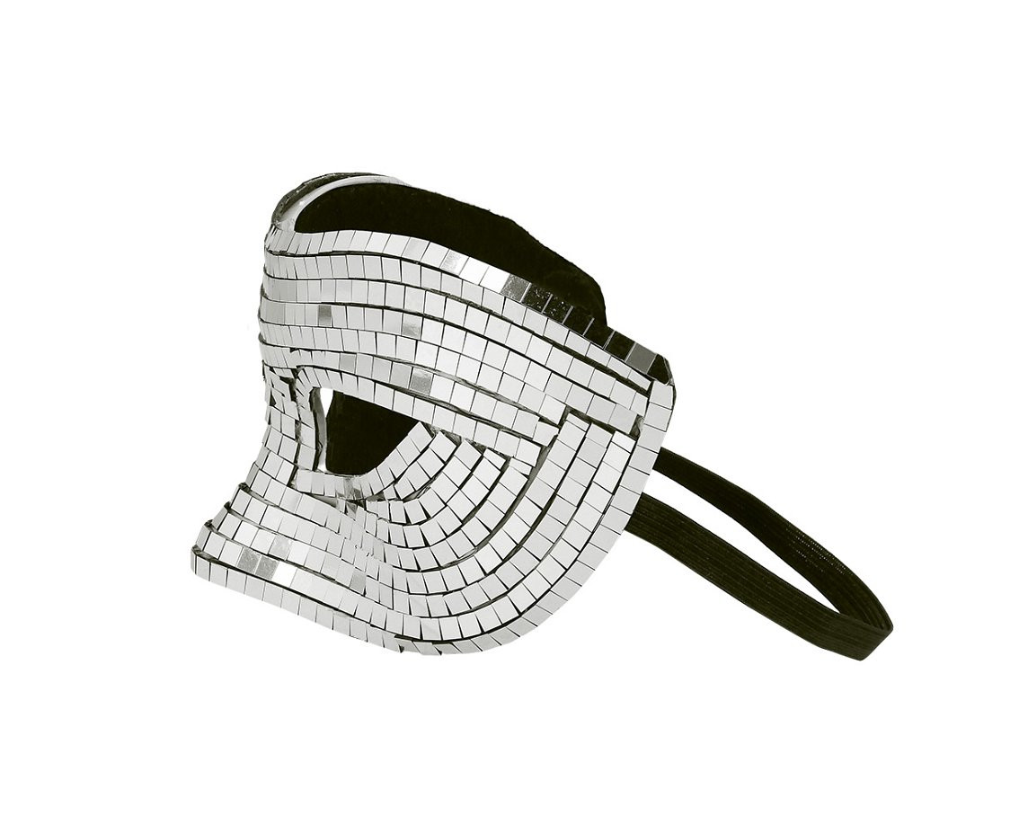 Eye mask Disco silver