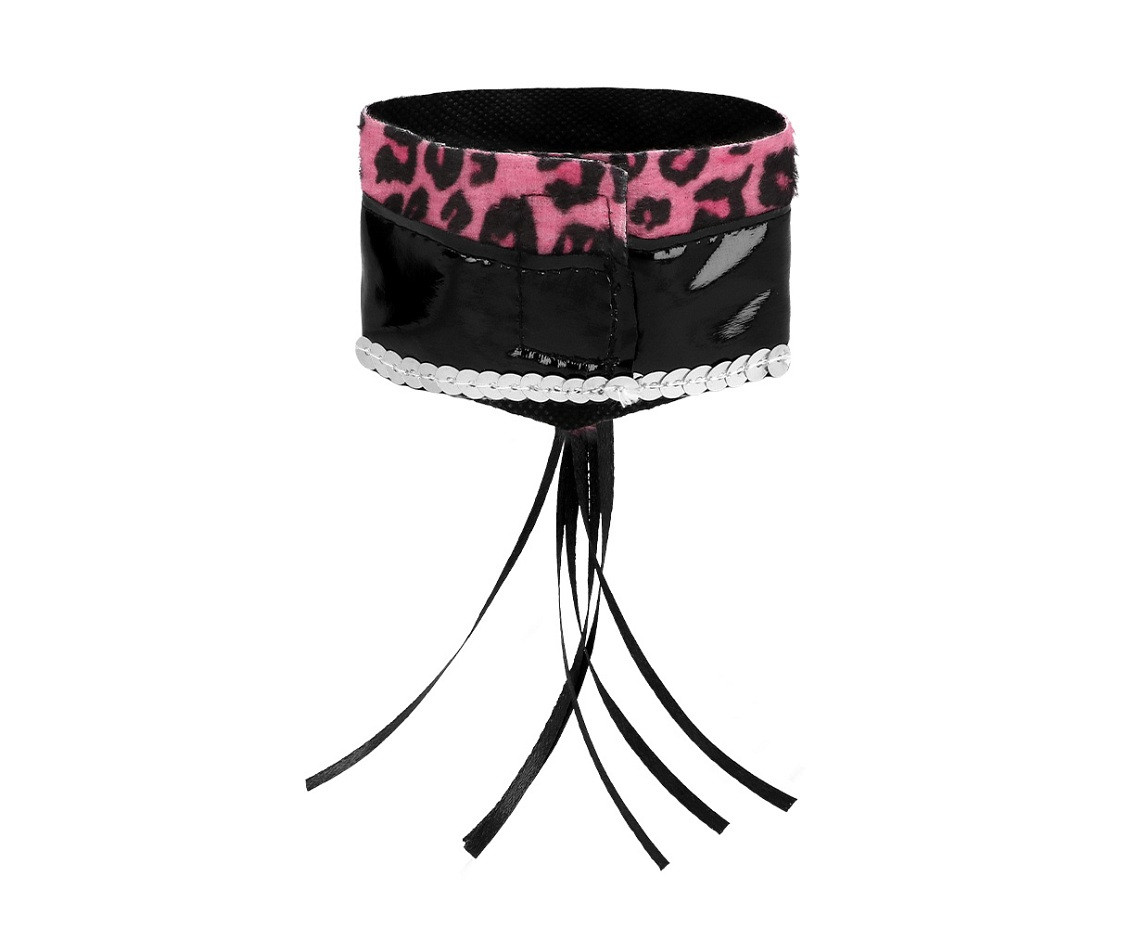Set Pink Leopard (Diadem, choker, 2 bracelets, tail)