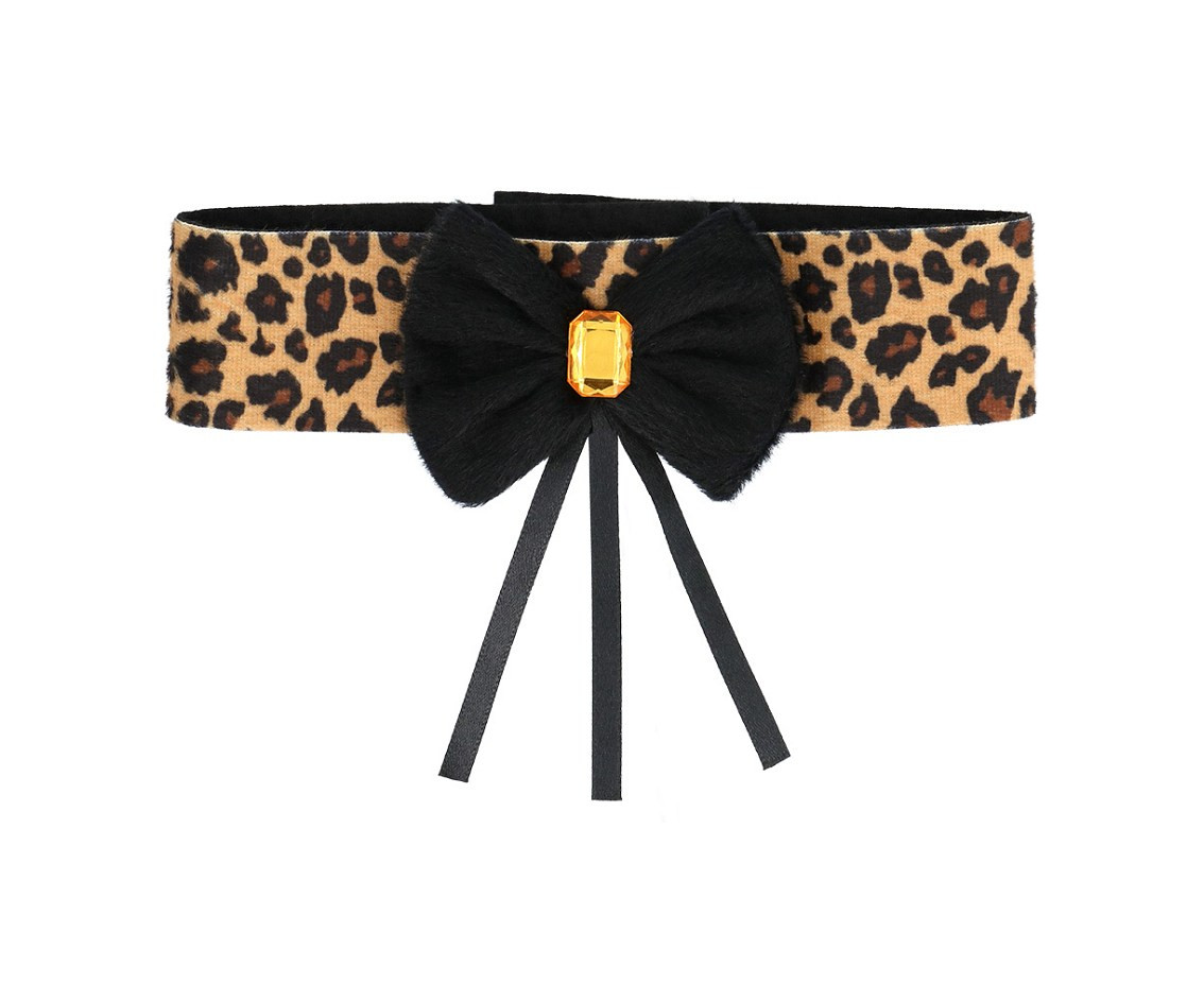 Set cute Leopard (Diadem, choker, 2 bracelets, tail)