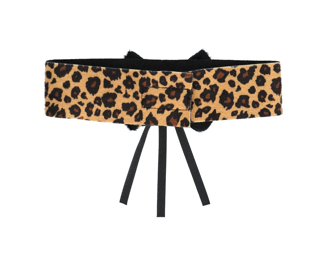 Set cute Leopard (Diadem, choker, 2 bracelets, tail)