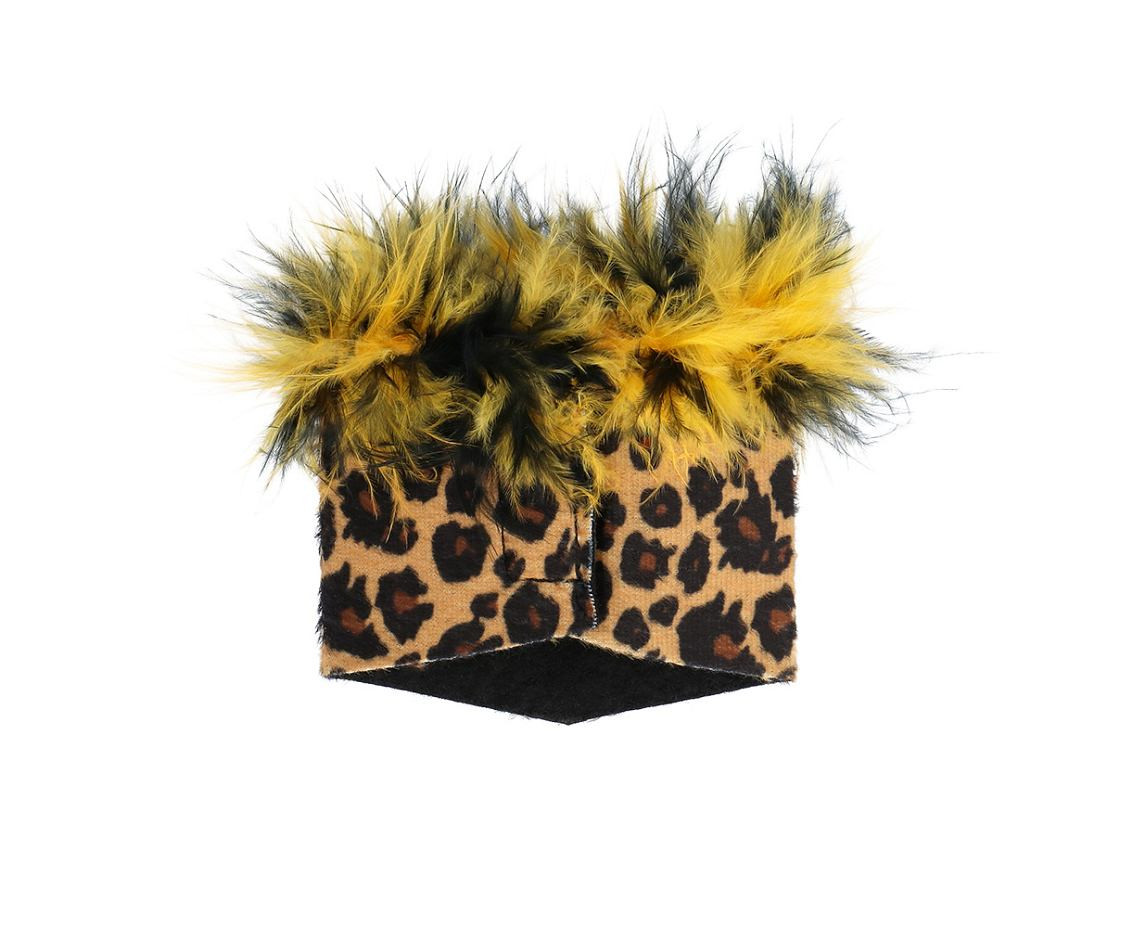Set cute Leopard (Diadem, choker, 2 bracelets, tail)